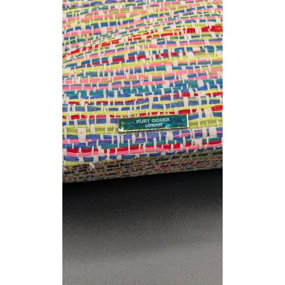 Kurt Geiger London Large Tweed Kensington Woven Purse - Picture 7 of 14